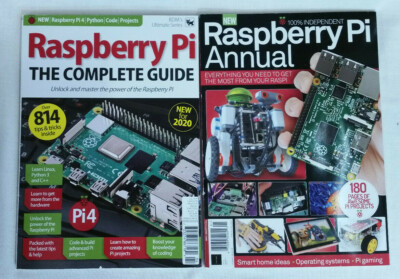 Raspberry Pi The Complete Guide 2020 + Raspberry Pi Annual Magazine Lot of 2 