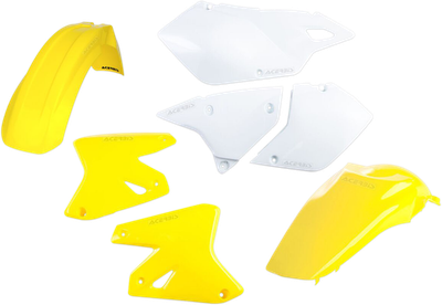 ACERBIS Standard Body Kit - '05 Yellow/White - Kawasaki | Suzuki '00-'07