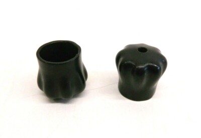 2 Pack 1'' Vinyl (Rubber) Round End Cap Cover Pipe Plastic Tube Hub Cap Tubing 