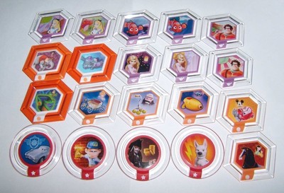 DISNEY INFINITY Power Discs COMPLETE Series 1, 2, & 3 Sets