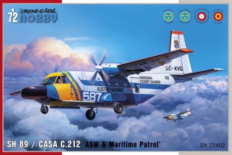 Mw22 Special Hobby Sh72402 Sh 89 / Casa C.212 'Asw & Maritime Patrol' Flugzeu