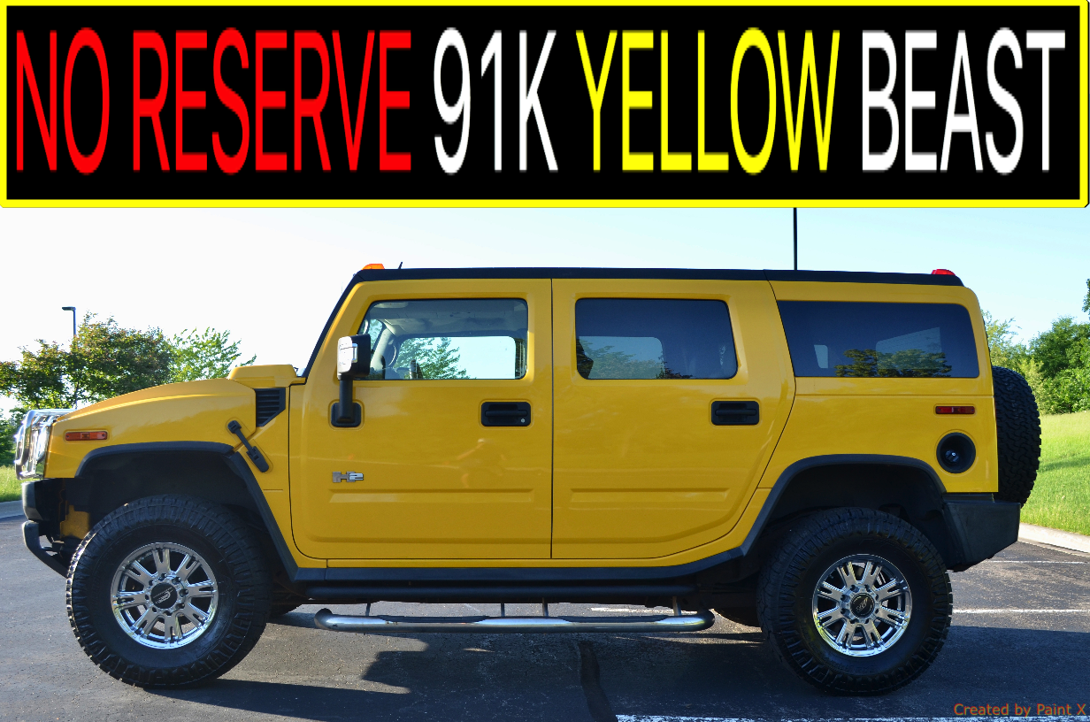 91K MILES MAKE OFFER HEATED SEATS YELLOW CHROME RIMS LOADED H1 H3 DENALI V8 6.0L