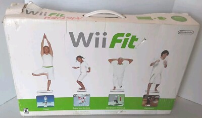 Nintendo Wii Fit Balance Board &Sealed Wii Fit Game - Open Box