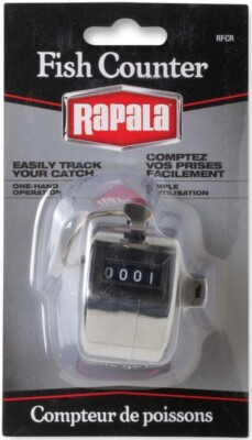 Rapala 4 Figure Register Automatic Reset Fish Counter w/Fixed Loop ~ FREE Ship