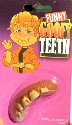 1 FUNNY GOOFY TEETH Rotted Nerd Fake Hillbilly Bad Halloween Ugly Buck Rubber