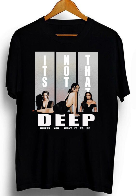 Its not that deep Demi Lovato 2026 tour classic black shirt QT8094