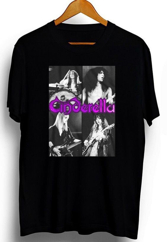 Cinderella Rock band unisex classic style t-shirt TE7948
