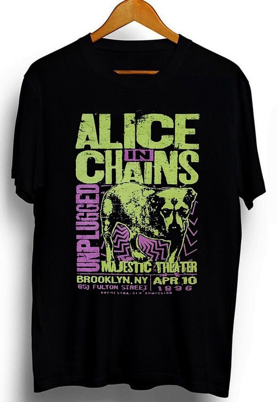 Alice in Chains band classic unisex black short sleeve tshirt QT7665