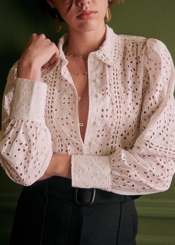 Sezane chemise Irma セザンヌ　コットンブラウス34 M Sezane chemise Irma セザンヌ コットンブラウス34 M