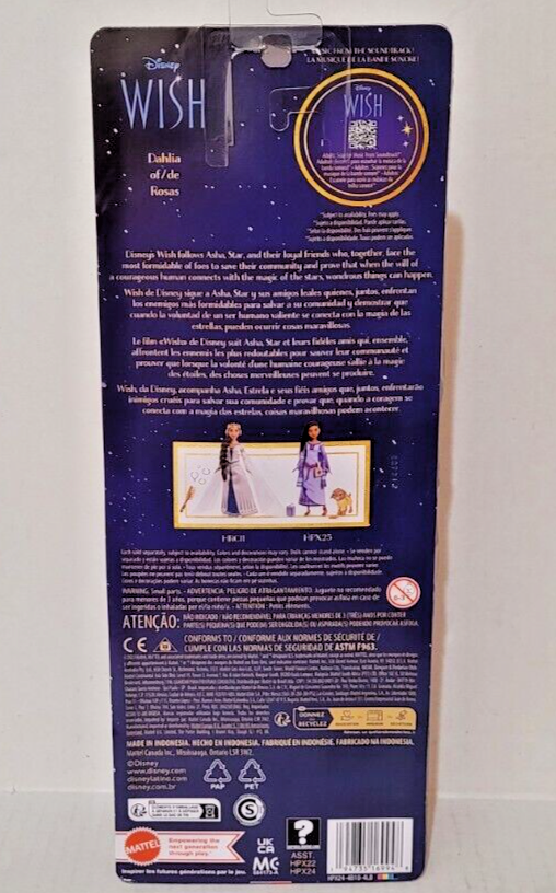 Disney Wish Movie DAHLIA OF ROSAS 12" Poseable Fashion Doll 2023