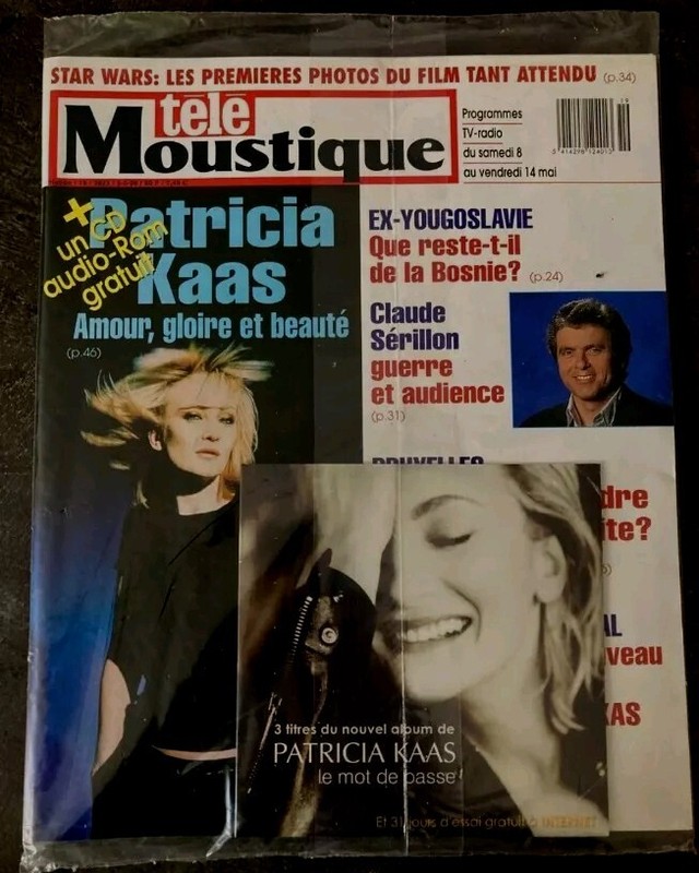 Tele Moustique Patricia Kaas Avec Cd Promotionnel  Neuf Encore EmballÃ© F82