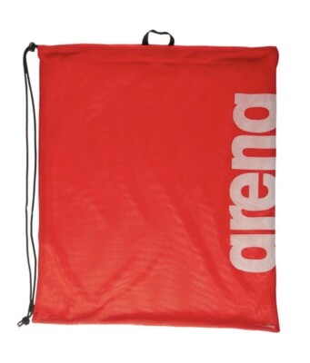 Arena Mesh Swim Bag - Red,  Swimming Training Mesh Gear Bag