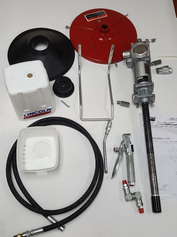 Lincoln Industrial 989 Grease Pump Air Operated 50:1 35# Pail NOS