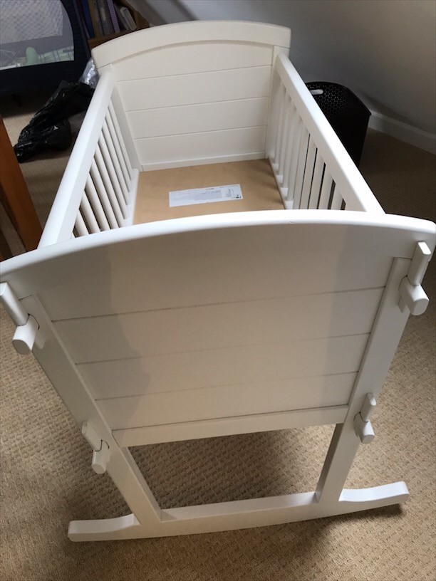 Mothercare white rocking crib in Wantage, Oxfordshire Gumtree
