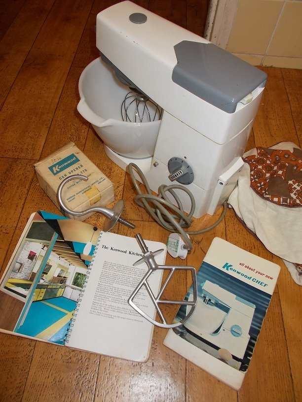 Kenwood Chef mixer A701A. Vintage & attachments can opener Model A.778