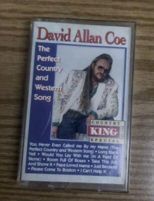 VINTAGE DAVID ALLEN COE THE PERFECT COUNTRY AND WESTERN SONG CASSETTE TAPE 1984