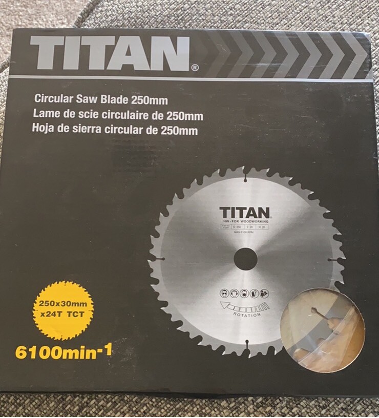 Titan Circular Saw Blade 250mm in Barrhead, Glasgow Gumtree