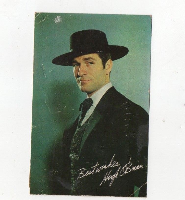 Hugh OBrian Wyatt Earp Postcard RPPC From 1950