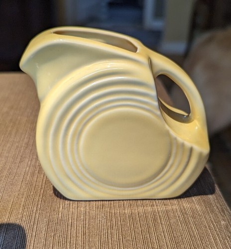Fiesta Miniature Disc Pitcher Creamer Yellow Pastel 3 Retired