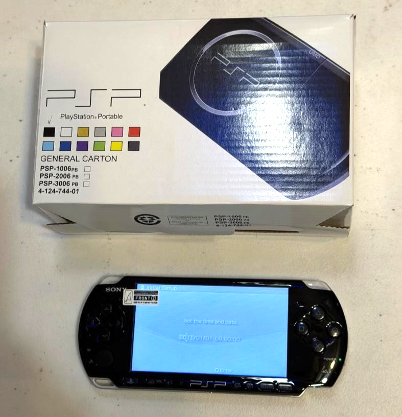 Sony PlayStation PSP 3000 Console with Charger New Battery Box 128gb
