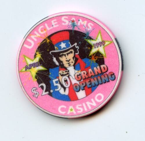 2.50 Chip from the Uncle Sams Casino Cripple Creek Colorado Grand Opening