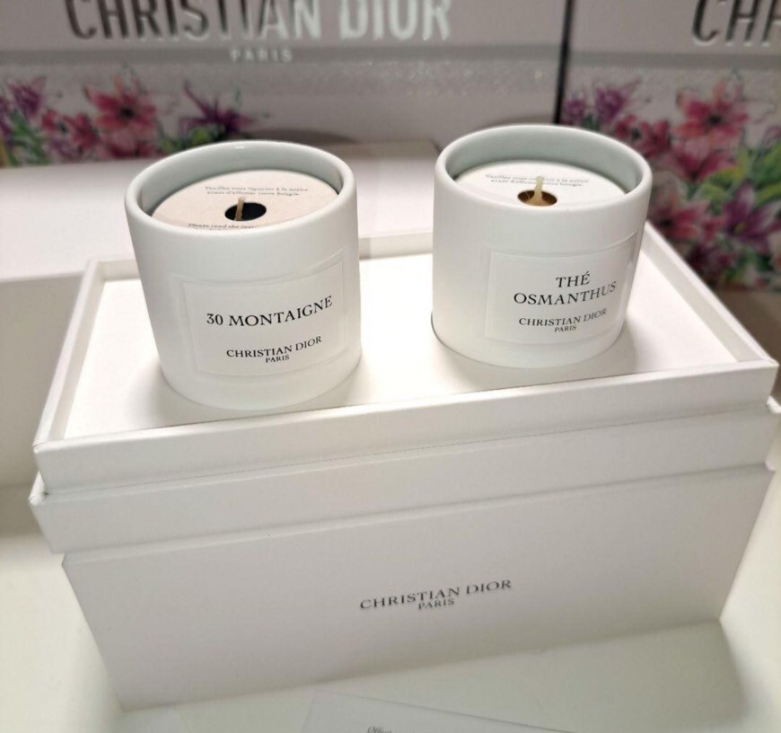 Christian Dior Mini Candle Set 30 Montaigne & The Osmanthus