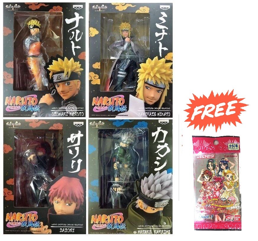 ナルト Naruto Figure Lot 21x Prize Figures BANPRESTO NARUTO DXF SHINOBI RELATIONS FIGURE SASORI KAKASHI