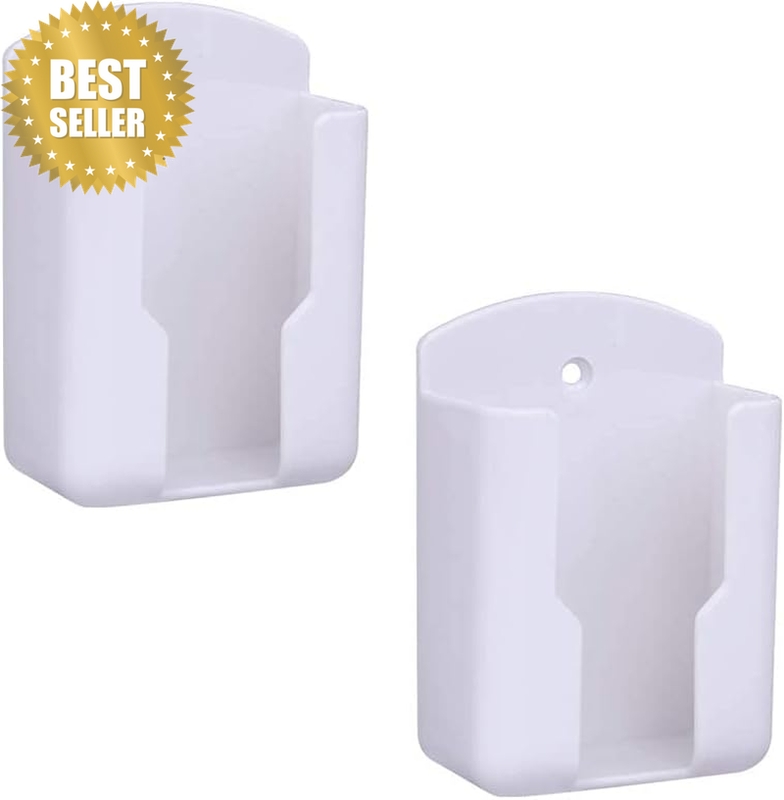 2 Pack Control Holders, Self Adhesive Wall Mount Storage Rack, No Drill Media Or