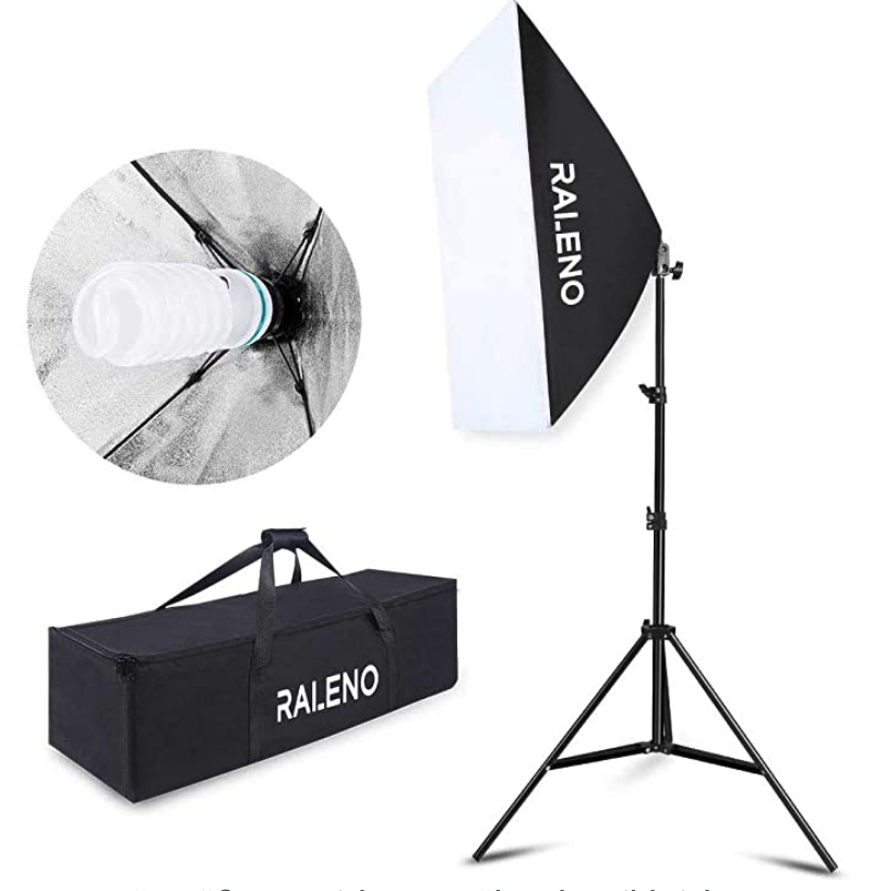 Fotoleuchte, Lampenschirm mit Stativ, Beleuchtung Studio PS30 mit Tasche