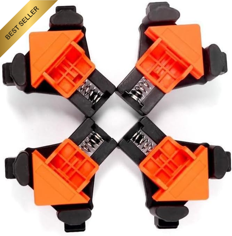 Corner Clamps, 4 Pieces Right Angle Fixing Clamps, Multifunctional Woodworking R
