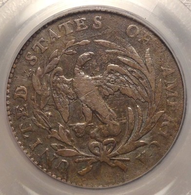 1797 Draped Bust Half Dime, 16 Stars, PCGS VF-25, Original U. S. Type, Rare