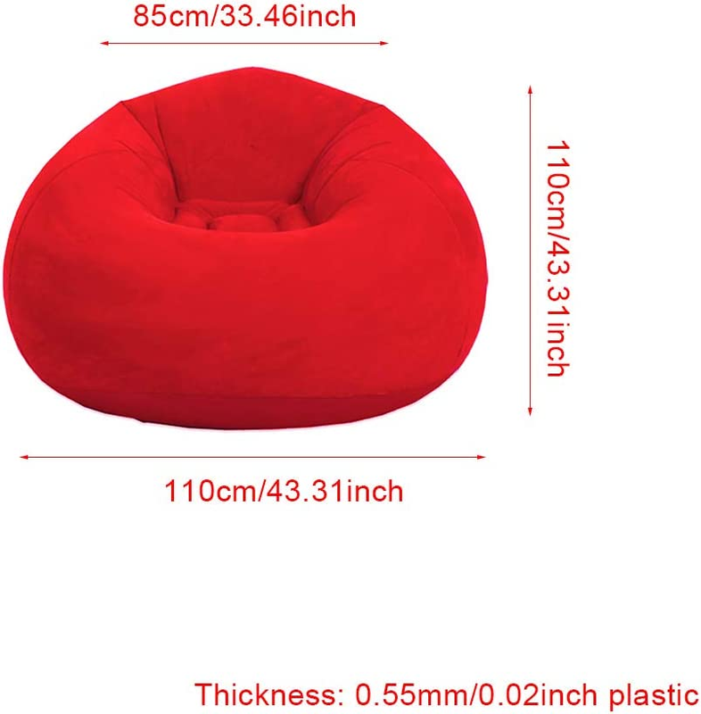 Bean Bag Chair (No Filler), Air Sofa Outdoor Inflatable Lazy Sofa Chair,Washable