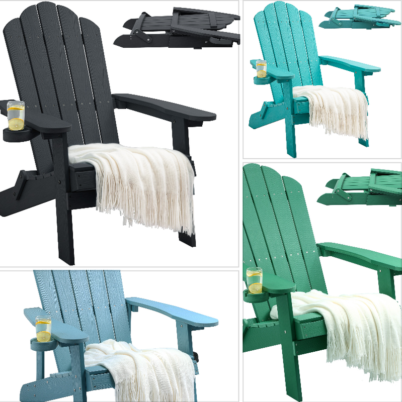 Outdoor Lounge Seat Garden Deck Chair Plastic