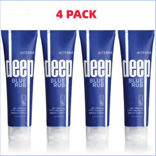 4 PACKS DoTerra Deep Blue Rub Topical Cream New Sealed 4oz / 120ml