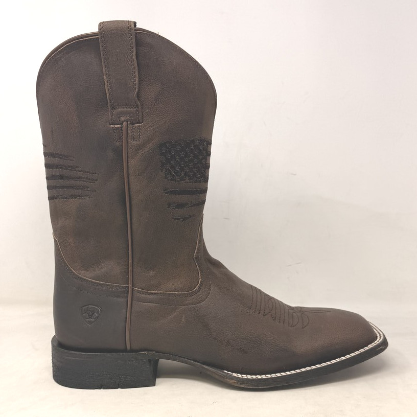 ARIAT CIRCUIT PATRIOT 10029699 WESTERN COWBOY BOOTS TAN MEN'S 10.5D NEW