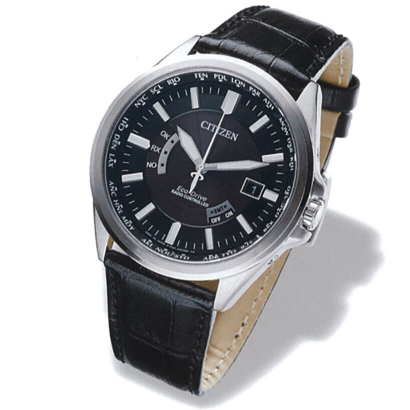 Pre-owned Citizen Collection Cb0011-18e Eco-drive Radio Controlled Watch Men's