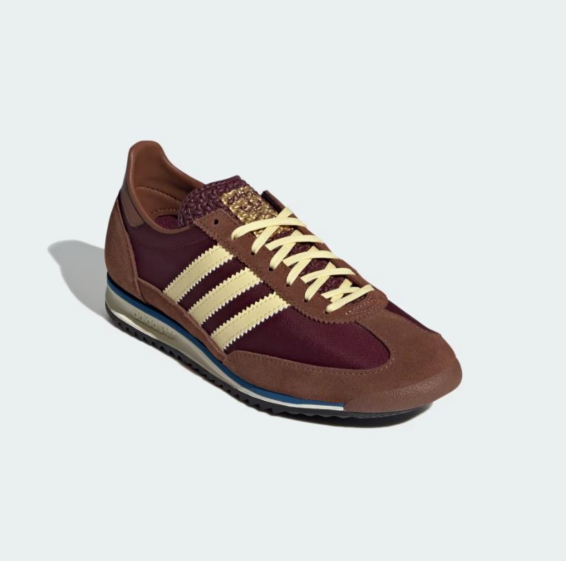 Pre-owned Adidas Originals W  Sl 72 Maroon Almost Yellow Preloved Brown Ie3425 Women