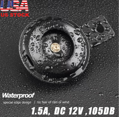 12V Waterproof HORN Loud 105dB Universal Motorcycle Car UTV ATV Boat Auto Bike