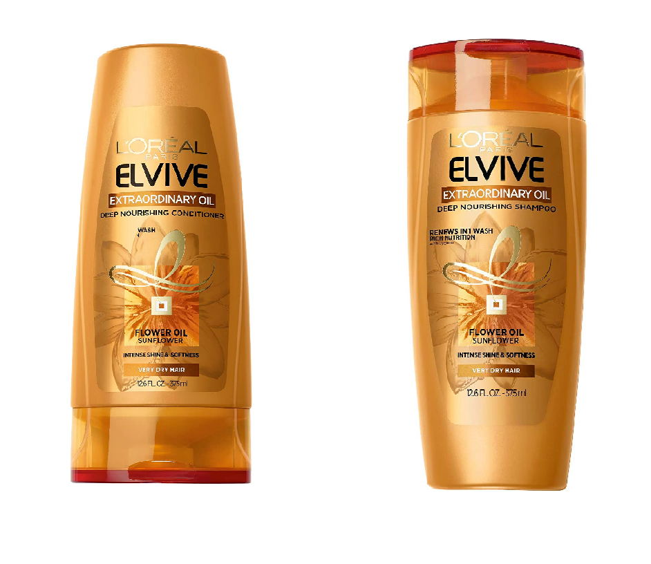 LOreal Paris Elvive Extraordinary Oil Deep Nourishing Shampoo and Conditioner
