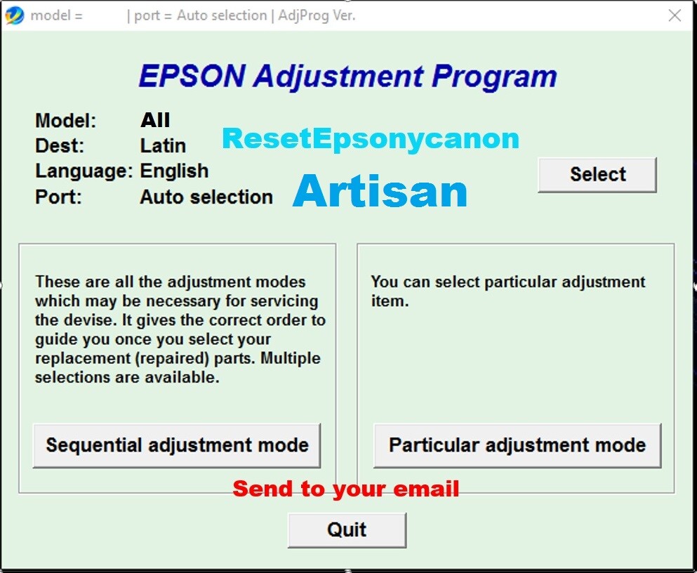 Reset waste Ink Pad Epson Artisan-710 Artisan-730 Artisan-810