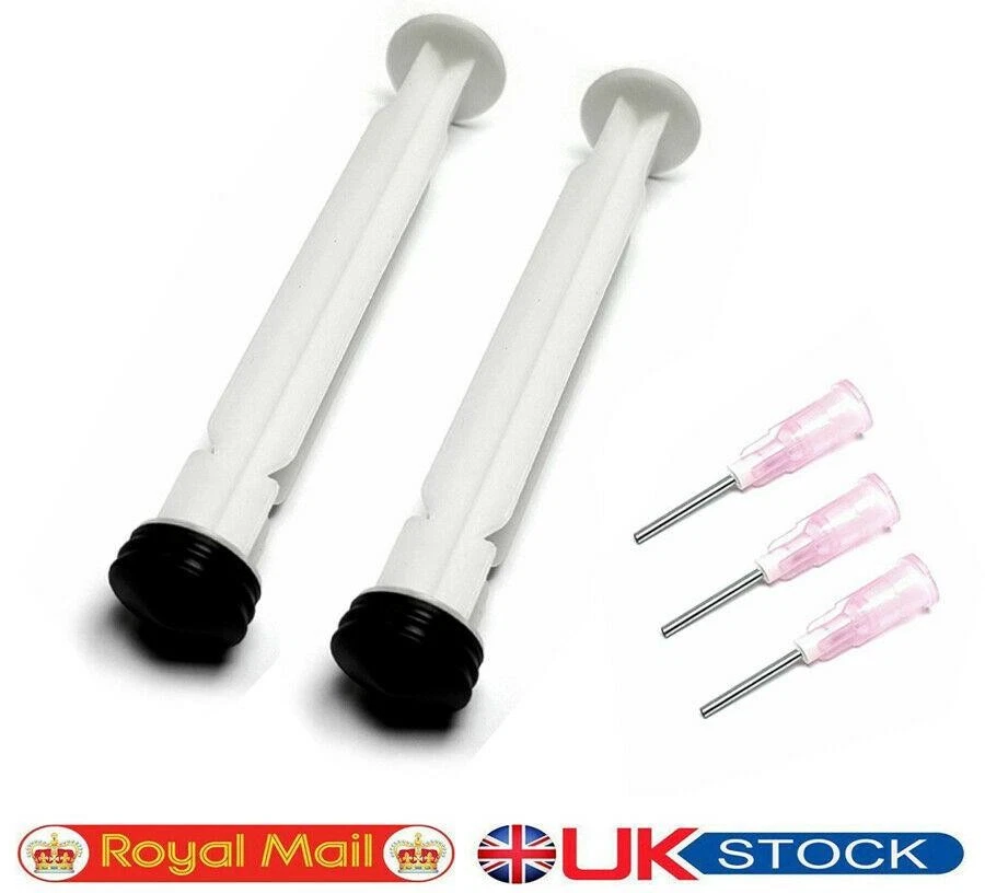 Plungers & 3 Dispenser Needle Tips for Syringe Solder Paste Soldering Flux Mask