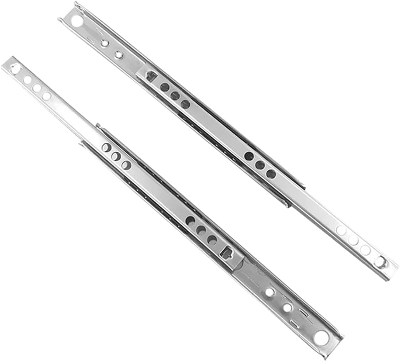 POWERTOOL Slides Drawer,W17Mm 1Pair Drawer Rail Runners Metal Ball Bearing Drawe