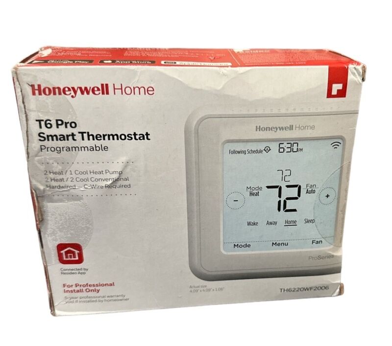 Honeywell T6 Pro Smart Thermostat Programmable TH6220WF2006
