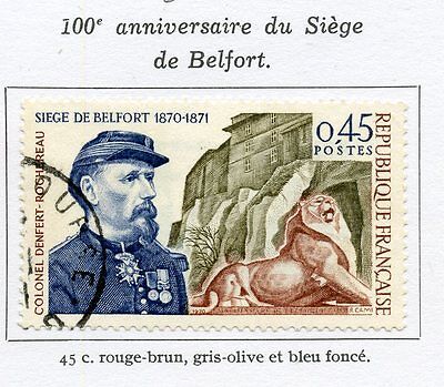 STAMP / TIMBRE FRANCE OBLITERE N° 1660 SIEGE DE BELFORT
