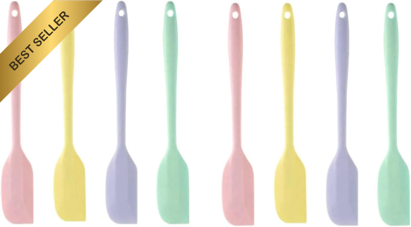 8PCS Silicone Spatula Set Baking Cooking Scraping High Heat Non-Stick