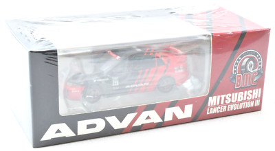 BM Creations Mitsubishi Lancer Evolution III - Advan - RHD 1:64 Diecast Car
