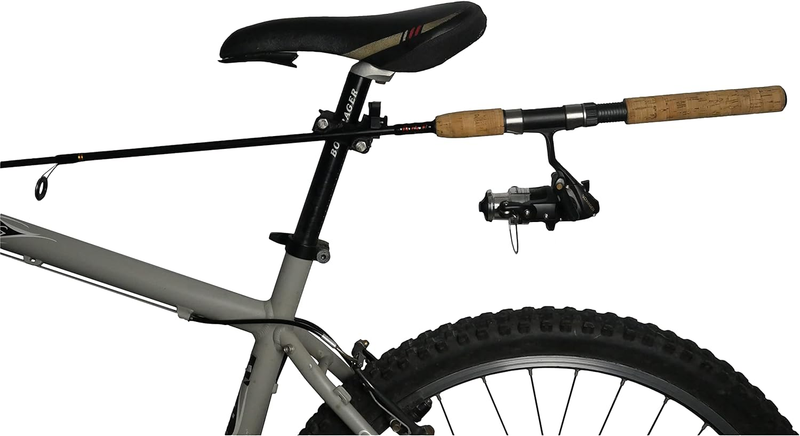 New' Joust Fishing'S Rod Holder for Your Bike. the Streamline Fishing Pole Holde