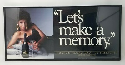 Let's Make a Memory Cordon Negro Brut by Freixenet Methode Champenoise Framed 