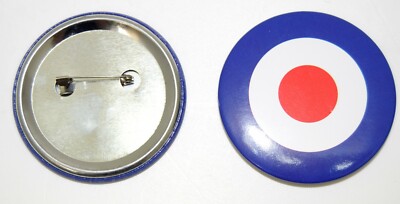 Royal Air Force RAF Metal Pin Badge Roundel Target MOD Safety Pin Back