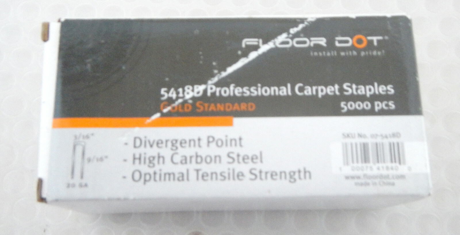 (2 Bxs) Floor Dot 5418D 3/16